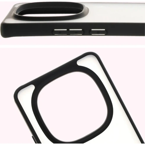 Kup Bizon Case Angelo Xiaomi Redmi Note 14 Pro 5G / 14 Pro+ 5G / Poco X7 füstös fekete kerettel - BIZ8187 - {ean13} - Sklep Home Screen