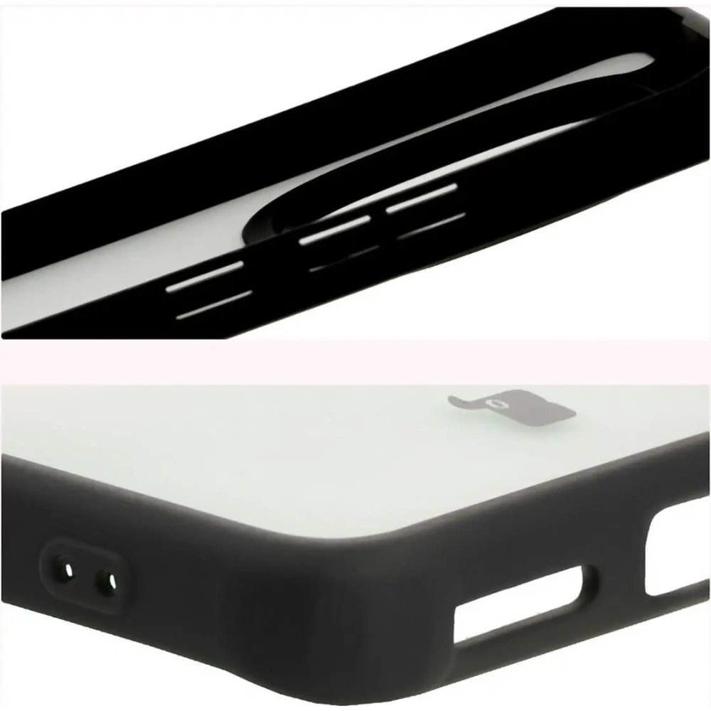 Etui Bizon Case Angelo do Xiaomi Redmi Note 14 Pro 5G / 14 Pro+ 5G / Poco X7 przydymione z czarną ramką