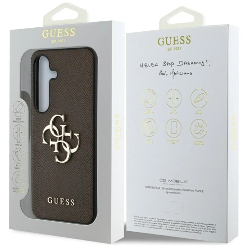 Kup Guess Grained Big 4G Logo Small Classic Logo Samsung Galaxy S25 maro - GUE4261 - {ean13} - Sklep Home Screen