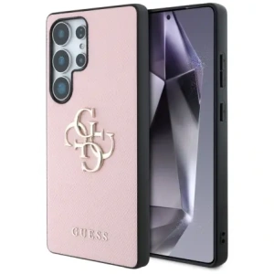 Buy Guess Grained Big 4G Logo Small Classic Logo Samsung Galaxy S25 Ultra pink - GUE4265 - {ean13} - Home Screen Store Europe