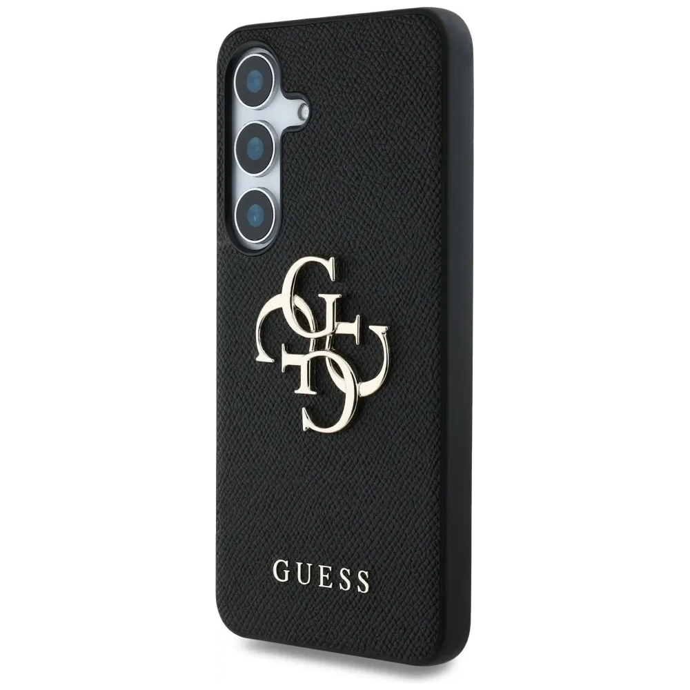 Etui Guess Grained Big 4G Logo Small Classic Logo do Samsung Galaxy S25+ Plus czarny