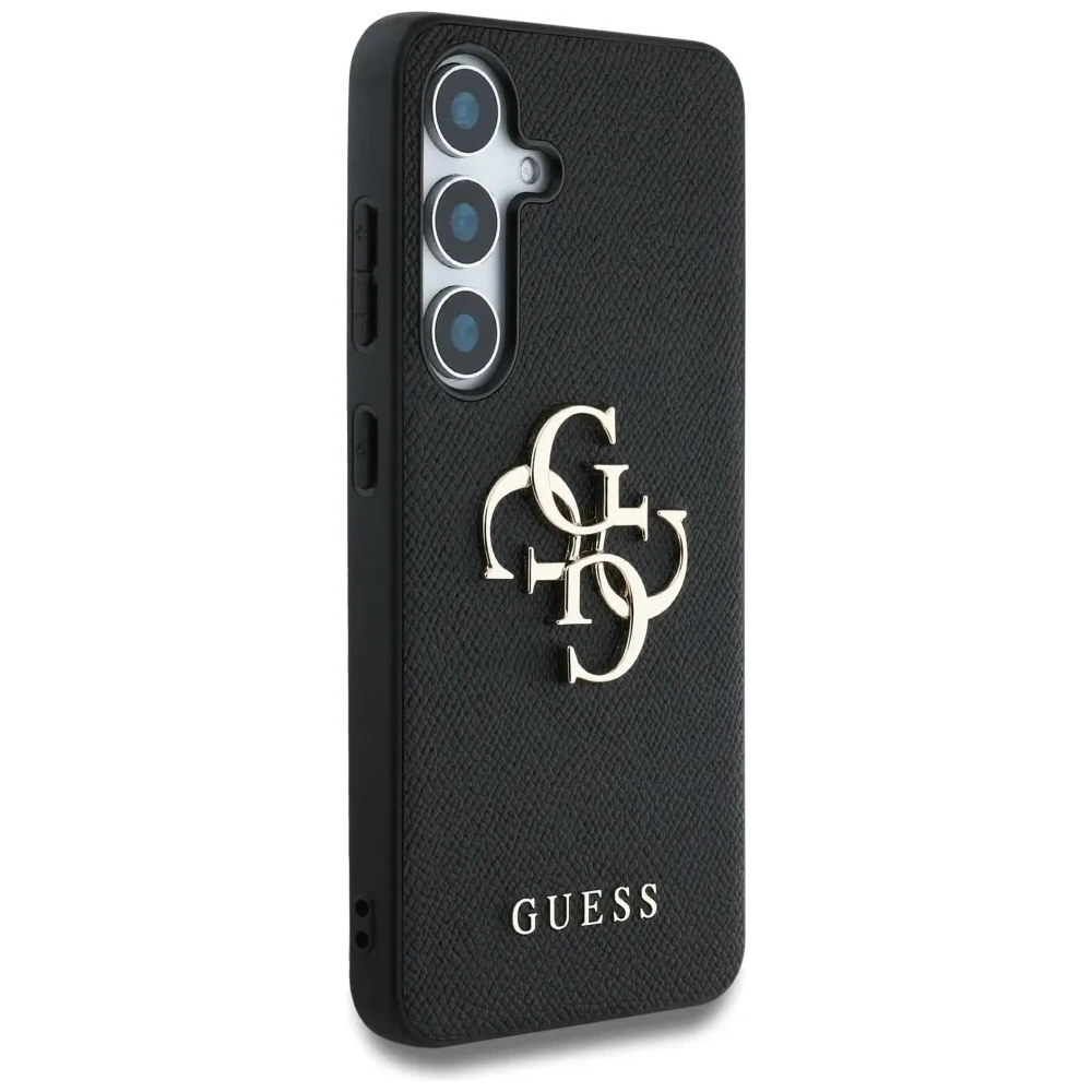 Etui Guess Grained Big 4G Logo Small Classic Logo do Samsung Galaxy S25+ Plus czarny