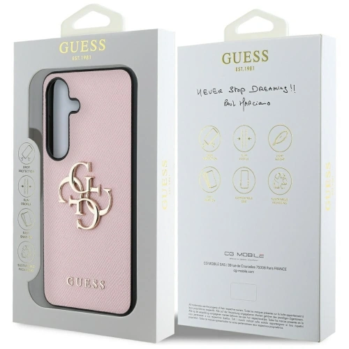 Kup Etui Guess Grained Big 4G Logo Small Classic Logo do Samsung Galaxy S25+ Plus różowy - GUE4268 - {ean13} - Sklep Home Screen
