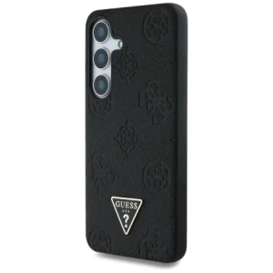 Buy Guess Grained Hot Stamp Peony Pattern Triangle Logo MagSafe do Samsung Galaxy S25 black - GUE4269 - {ean13} - Home Screen Store Europe