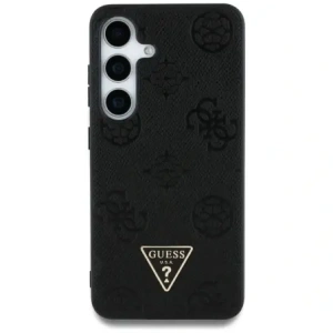 Buy Guess Grained Hot Stamp Peony Pattern Triangle Logo MagSafe do Samsung Galaxy S25 black - GUE4269 - {ean13} - Home Screen Store Europe
