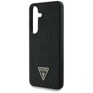 Buy Guess Grained Hot Stamp Peony Pattern Triangle Logo MagSafe do Samsung Galaxy S25 black - GUE4269 - {ean13} - Home Screen Store Europe