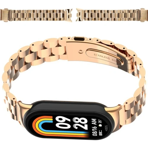 Kup Bizon Strap Watch Aura Xiaomi Smart Band 9 / 9 NFC / 8 aur roz - BIZ8188 - {ean13} - Sklep Home Screen