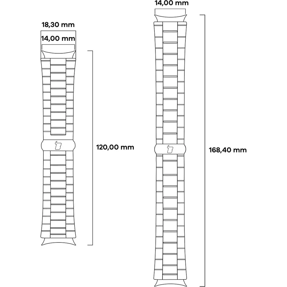 Pasek ze stali nierdzewnej Bizon Strap Watch Aura do Xiaomi Smart Band 9 / 9 NFC / 8 różowozłoty