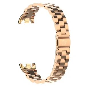 Kup Pás z nerezové oceli Bizon Strap Watch Aura pro Xiaomi Smart Band 9 / 9 NFC / 8 růžovo-zlatý - BIZ8188 - {ean13} - Sklep Home Screen