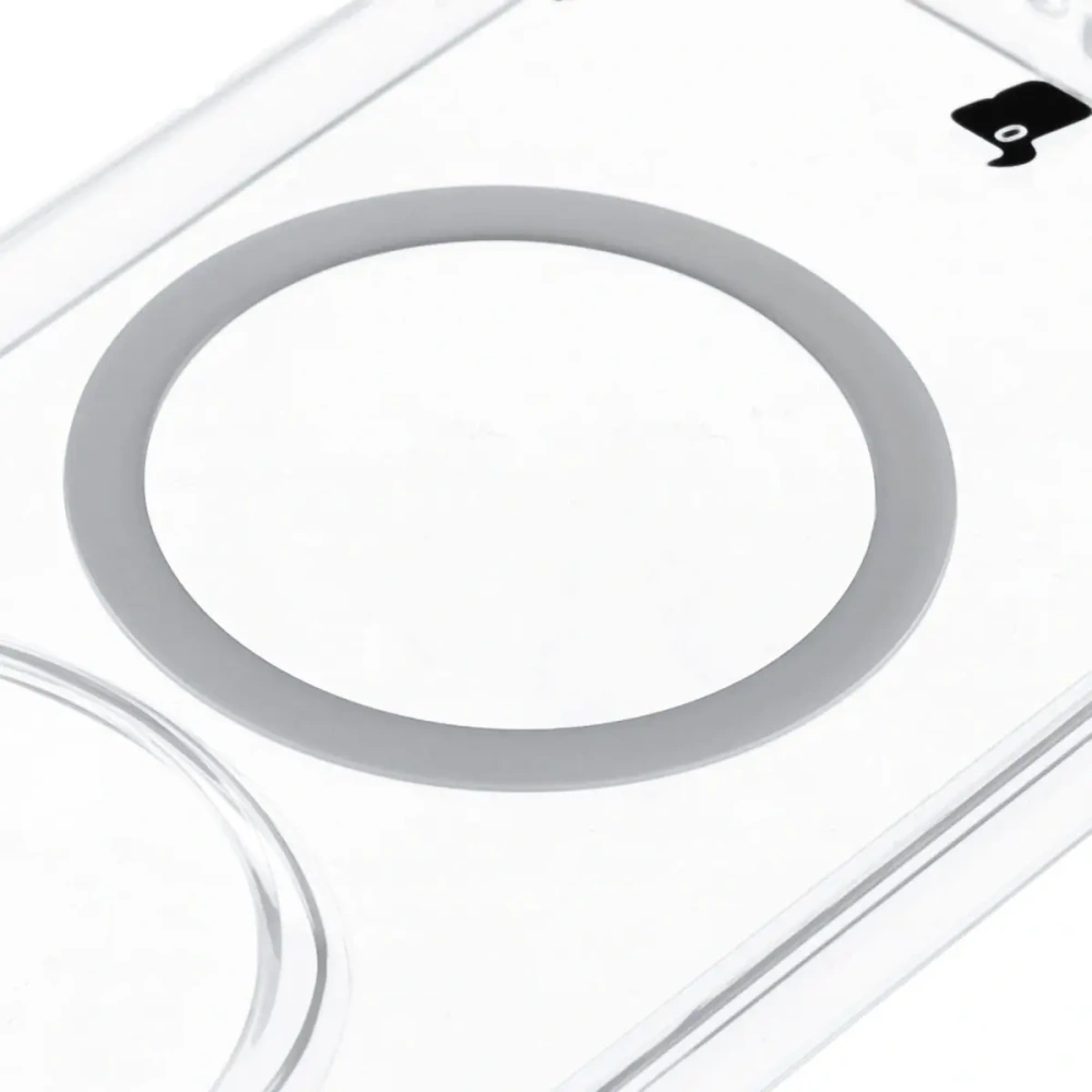 Etui z pierścieniem magnetycznym Bizon Case CrystalO do Honor Magic7 Pro przezroczyste