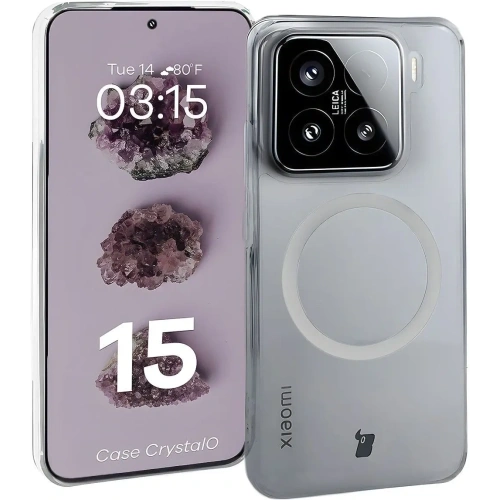 Kup Etui s magnetickým kroužkem Bizon Case CrystalO pro Xiaomi 15 průhledné - BIZ8192 - {ean13} - Sklep Home Screen