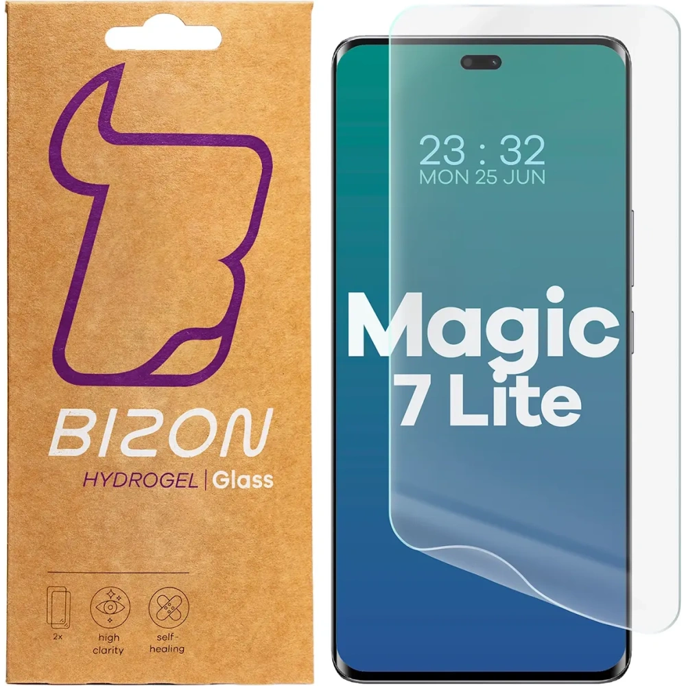 Folia hydrożelowa na ekran Bizon Glass Hydrogel Front do Honor Magic7 Lite [2 PACK]