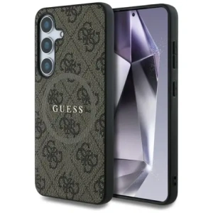 Kup Etui Guess Leather 4G Colored Ring Classic Logo MagSafe do Samsung Galaxy S25 brązowy - GUE4272 - {ean13} - Sklep Home Screen