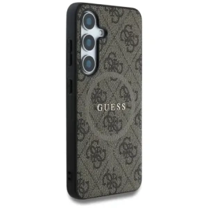 Buy Guess Leather 4G Colored Ring Classic Logo MagSafe do Samsung Galaxy S25 brown - GUE4272 - {ean13} - Home Screen Store Europe