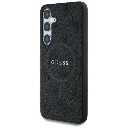 Kup Guess Bőr 4G Színes Gyűrű Klasszikus Logó MagSafe a Samsung Galaxy S25 fekete számára - GUE4273 - {ean13} - Sklep Home Screen