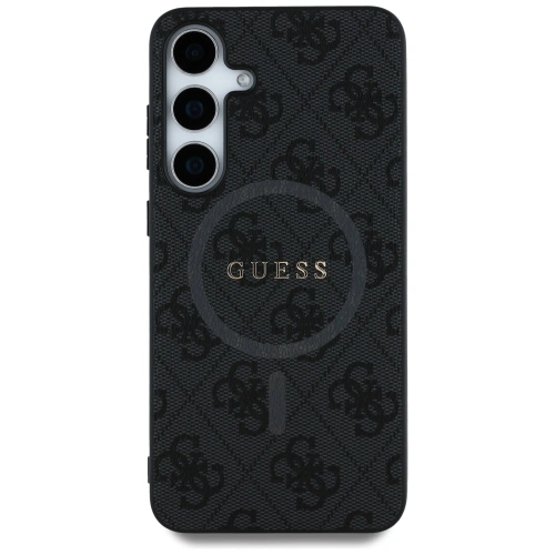 Kup Guess Bőr 4G Színes Gyűrű Klasszikus Logó MagSafe a Samsung Galaxy S25 fekete számára - GUE4273 - {ean13} - Sklep Home Screen