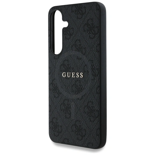 Kup Guess Bőr 4G Színes Gyűrű Klasszikus Logó MagSafe a Samsung Galaxy S25 fekete számára - GUE4273 - {ean13} - Sklep Home Screen