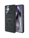 Guess Piele 4G Inel Colorat Logo Clasic MagSafe pentru Samsung Galaxy S25 Ultra negru