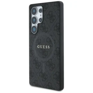 Buy Guess Leather 4G Colored Ring Classic Logo MagSafe do Samsung Galaxy S25 Ultra black - GUE4275 - {ean13} - Home Screen Store Europe