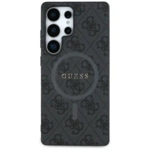 Kup Guess Leder 4G farbiger Ring klassisches Logo MagSafe für Samsung Galaxy S25 Ultra schwarz - GUE4275 - {ean13} - Sklep Home Screen