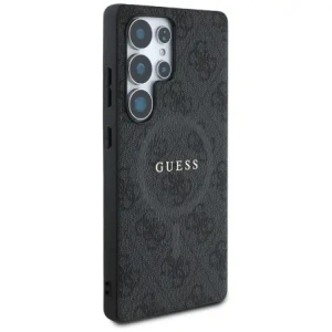 Kup Guess Leder 4G farbiger Ring klassisches Logo MagSafe für Samsung Galaxy S25 Ultra schwarz - GUE4275 - {ean13} - Sklep Home Screen