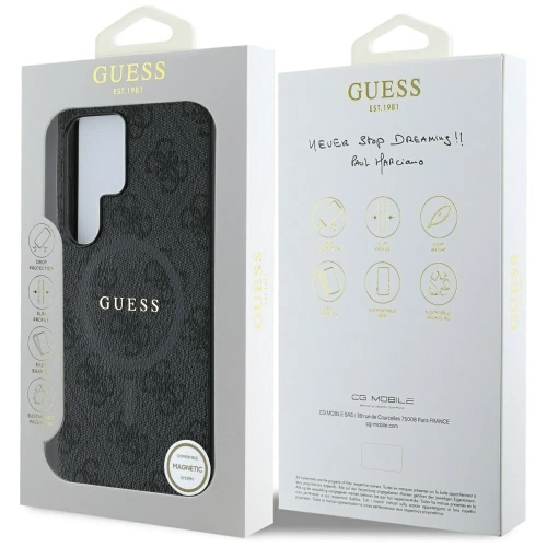 Kup Guess Bőr 4G Színes Gyűrű Klasszikus Logó MagSafe do Samsung Galaxy S25 Ultra fekete - GUE4275 - {ean13} - Sklep Home Screen