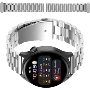 Kup Pás z nerezové oceli Bizon Strap Watch Aura pro Smartwatch 18 mm stříbrný - BIZ8195 - {ean13} - Sklep Home Screen
