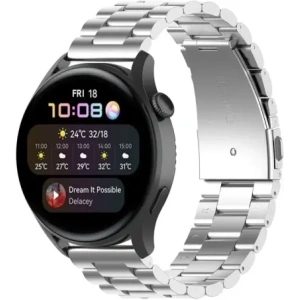 Kup Pás z nerezové oceli Bizon Strap Watch Aura pro Smartwatch 18 mm stříbrný - BIZ8195 - {ean13} - Sklep Home Screen