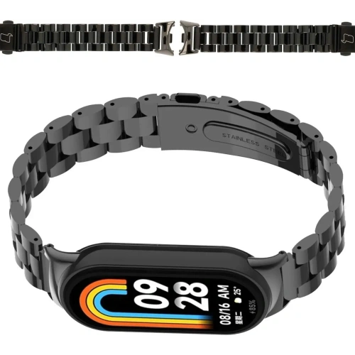 Kup Bizon Strap Uhr Aura Xiaomi Smart Band 9 / 9 NFC / 8 schwarz - BIZ8196 - {ean13} - Sklep Home Screen