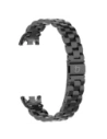 Kup Pás z nerezové oceli Bizon Strap Watch Aura pro Xiaomi Smart Band 9 / 9 NFC / 8 černý - BIZ8196 - {ean13} - Sklep Home Screen