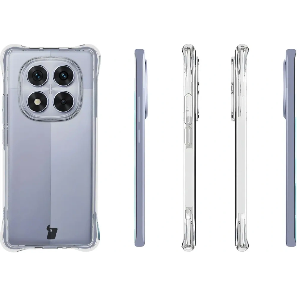 Elastyczne etui Bizon Case Salpa do Xiaomi Redmi Note 14 Pro 5G / Poco X7 przezroczyste
