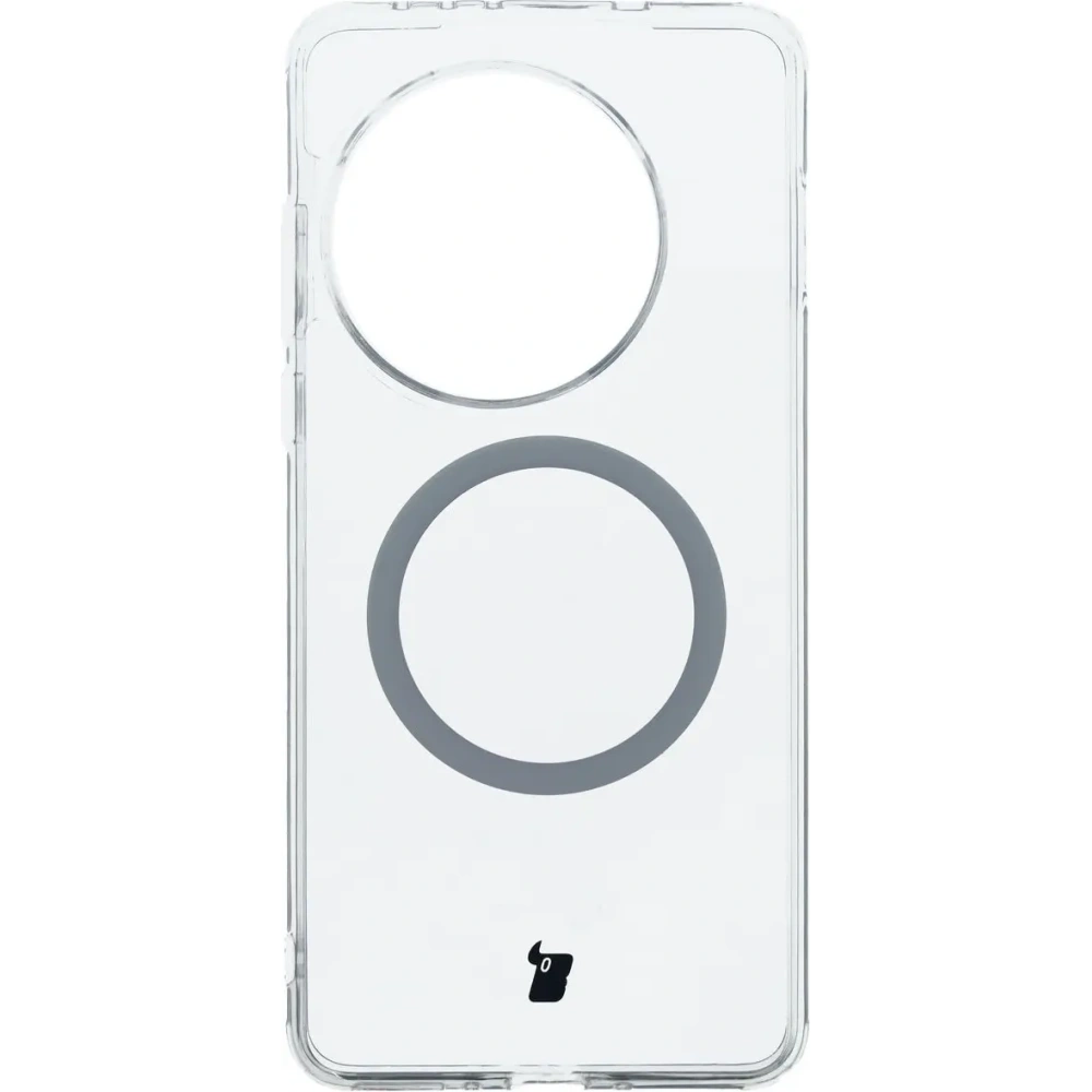 Etui z pierścieniem magnetycznym Bizon Case CrystalO do OnePlus 13 przezroczyste