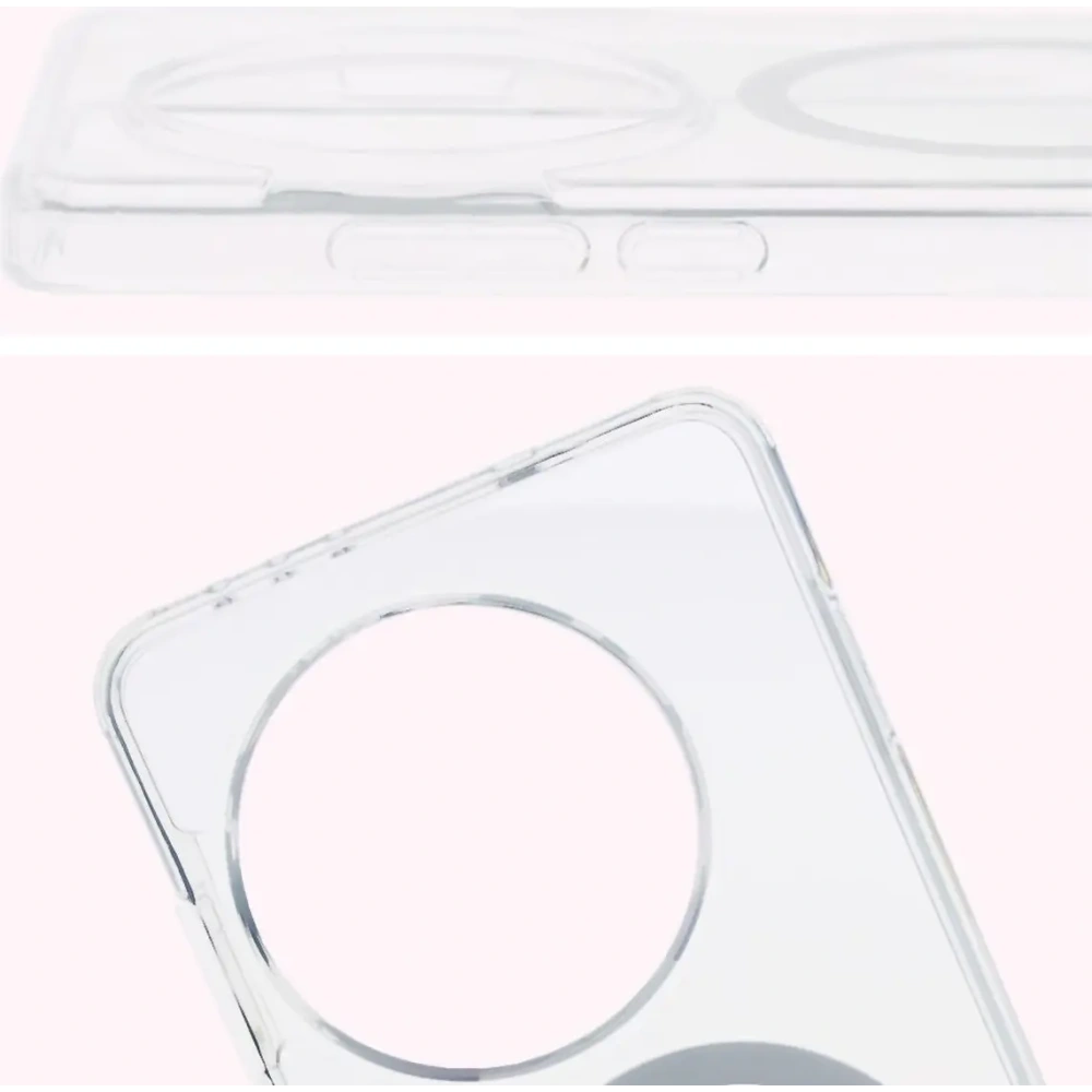 Etui z pierścieniem magnetycznym Bizon Case CrystalO do OnePlus 13 przezroczyste