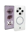 Etui z pierścieniem magnetycznym Bizon Case CrystalO do Oppo Find X8 Pro przezroczyste