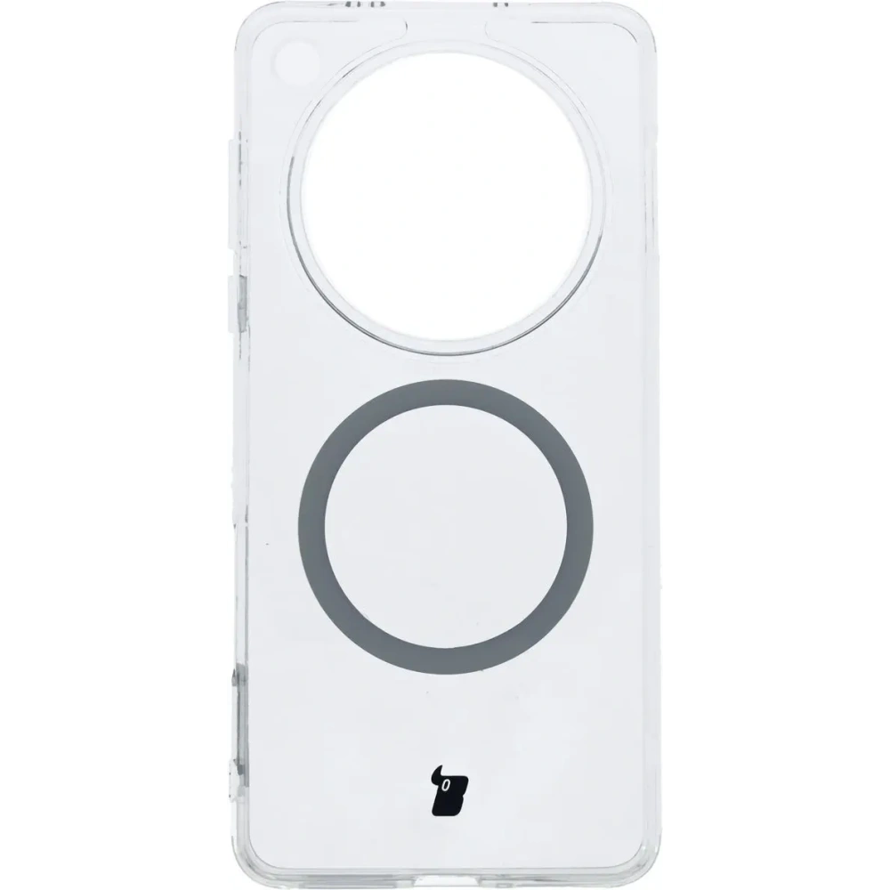 Etui z pierścieniem magnetycznym Bizon Case CrystalO do Oppo Find X8 Pro przezroczyste