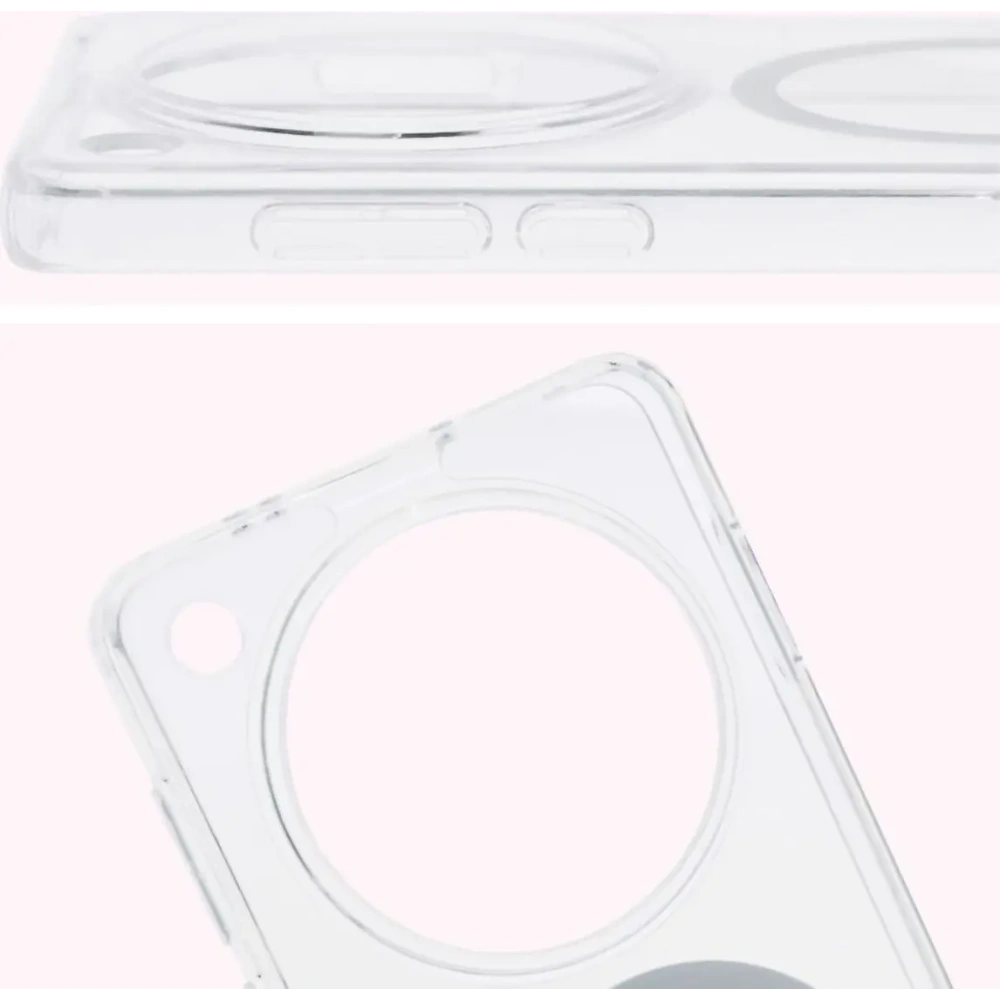 Etui z pierścieniem magnetycznym Bizon Case CrystalO do Oppo Find X8 Pro przezroczyste