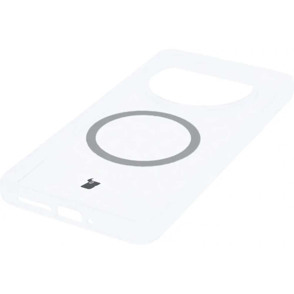 Etui z pierścieniem magnetycznym Bizon Case CrystalO do Oppo Find X8 Pro przezroczyste