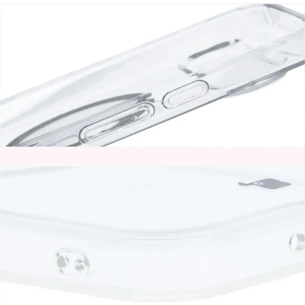 Etui z pierścieniem magnetycznym Bizon Case CrystalO do Google Pixel 9 / 9 Pro przezroczyste