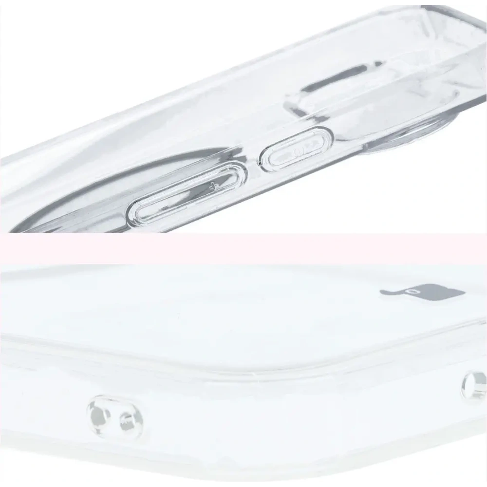 Etui z pierścieniem magnetycznym Bizon Case CrystalO do Google Pixel 9 Pro XL przezroczyste