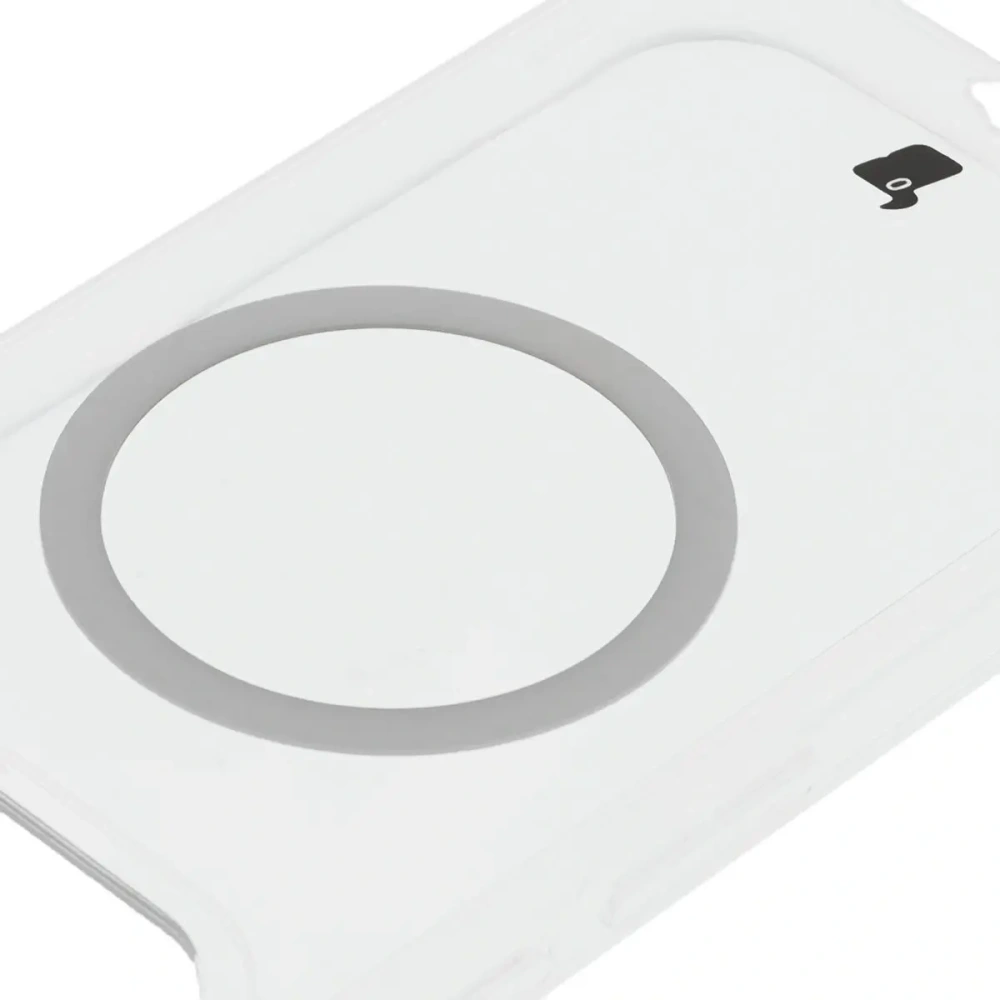 Etui z pierścieniem magnetycznym Bizon Case CrystalO do Google Pixel 9a przezroczyste