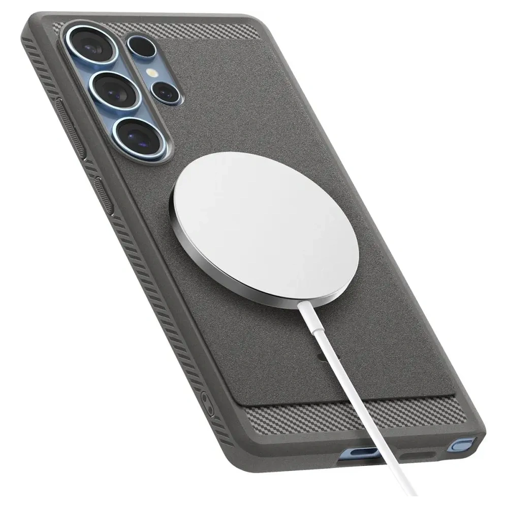 Etui Spigen Rugged Armor Mag MagSafe Samsung Galaxy S25 Ultra Marble Grey