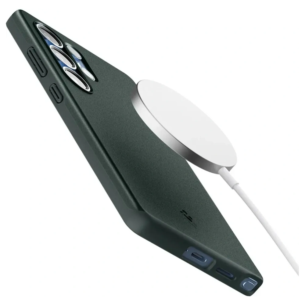 Etui Spigen Thin Fit Mag MagSafe Samsung Galaxy S25 Ultra Abyss Green