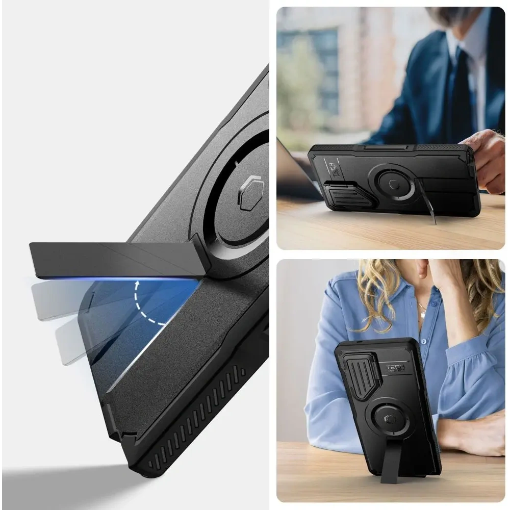 Etui Tech-Protect Kevlar MagSafe+ Samsung Galaxy S25 Ultra Black