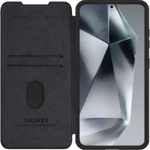 Kup Nillkin Qin Pro Samsung Galaxy S25+ Plus fekete - NLK1657 - {ean13} - Sklep Home Screen