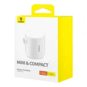 Buy Baseus PocketGo Portable Pump (white) - BSU8907 - {ean13} - Home Screen Store Europe