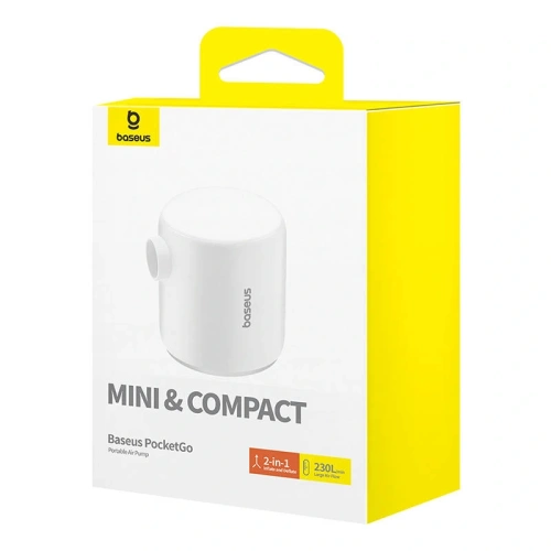 Buy Baseus PocketGo Portable Pump (white) - BSU8907 - {ean13} - Home Screen Store Europe