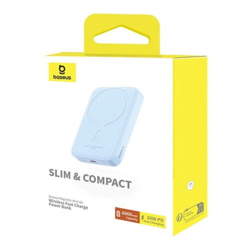 Kup Mini powerbank Baseus 6000 mAh 20W (modrý) - BSU8909 - {ean13} - Sklep Home Screen