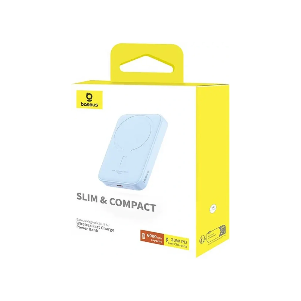 Mini powerbank Baseus 6000 mAh 20W (niebieski)