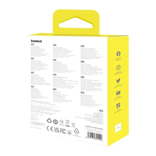 Kup Mini powerbank Baseus 6000 mAh 20W (niebieski) - BSU8909 - {ean13} - Sklep Home Screen