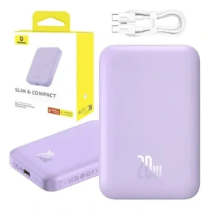 Buy Baseus mini powerbank 6000 mAh 20W (purple) - BSU8910 - {ean13} - Home Screen Store Europe